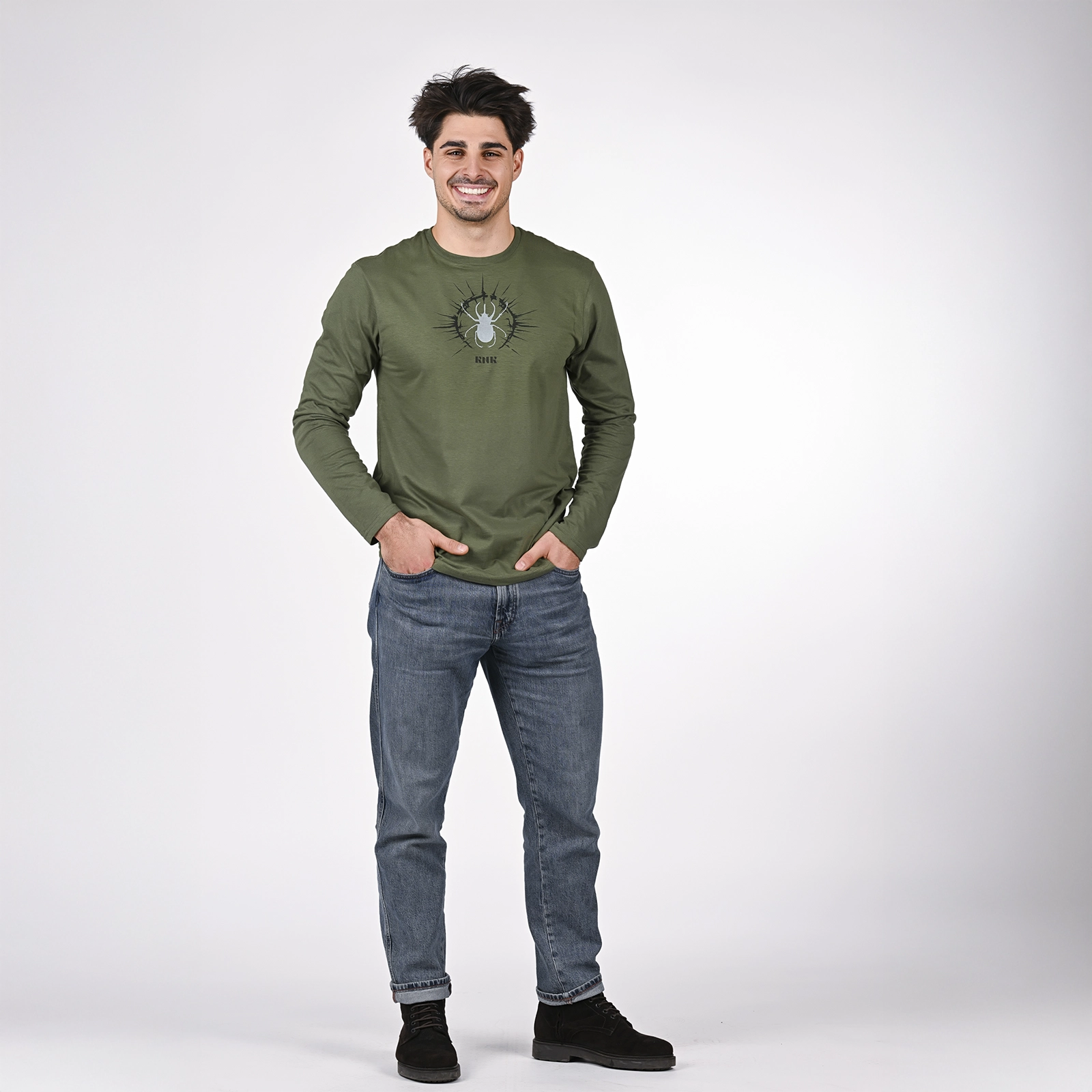 Beetle Longsleeve — Green, view 4