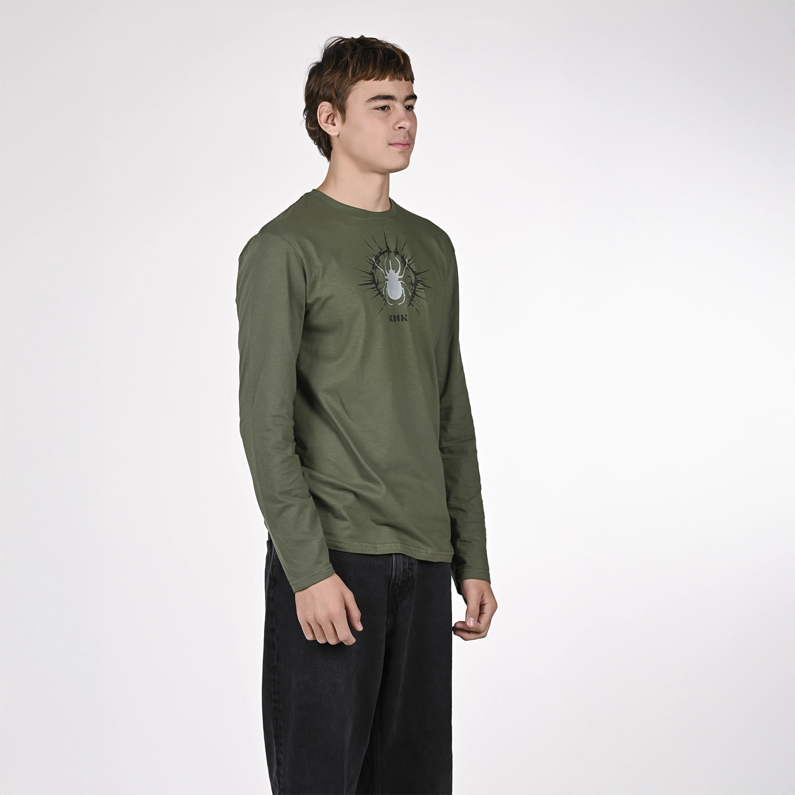 Beetle Longsleeve — Green, view 2