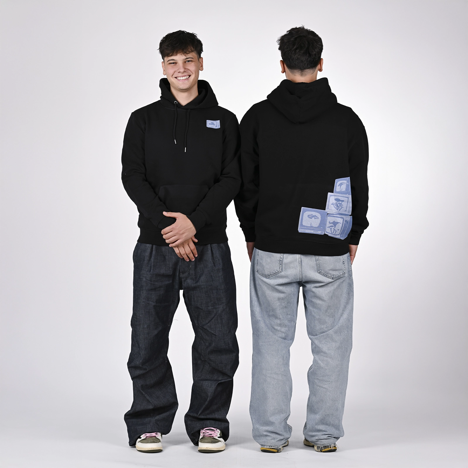 Signal Hoodie — Black, view 2